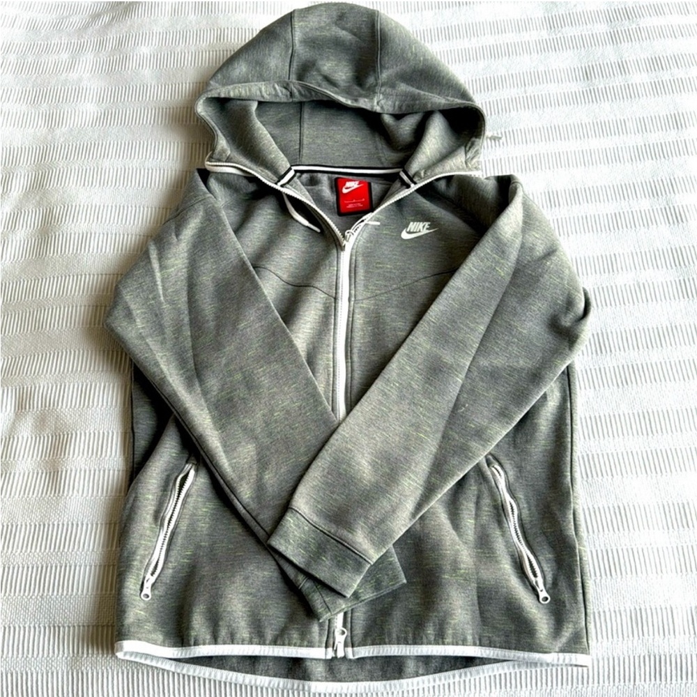 Nike tech Gray Zip-Up Hoodie